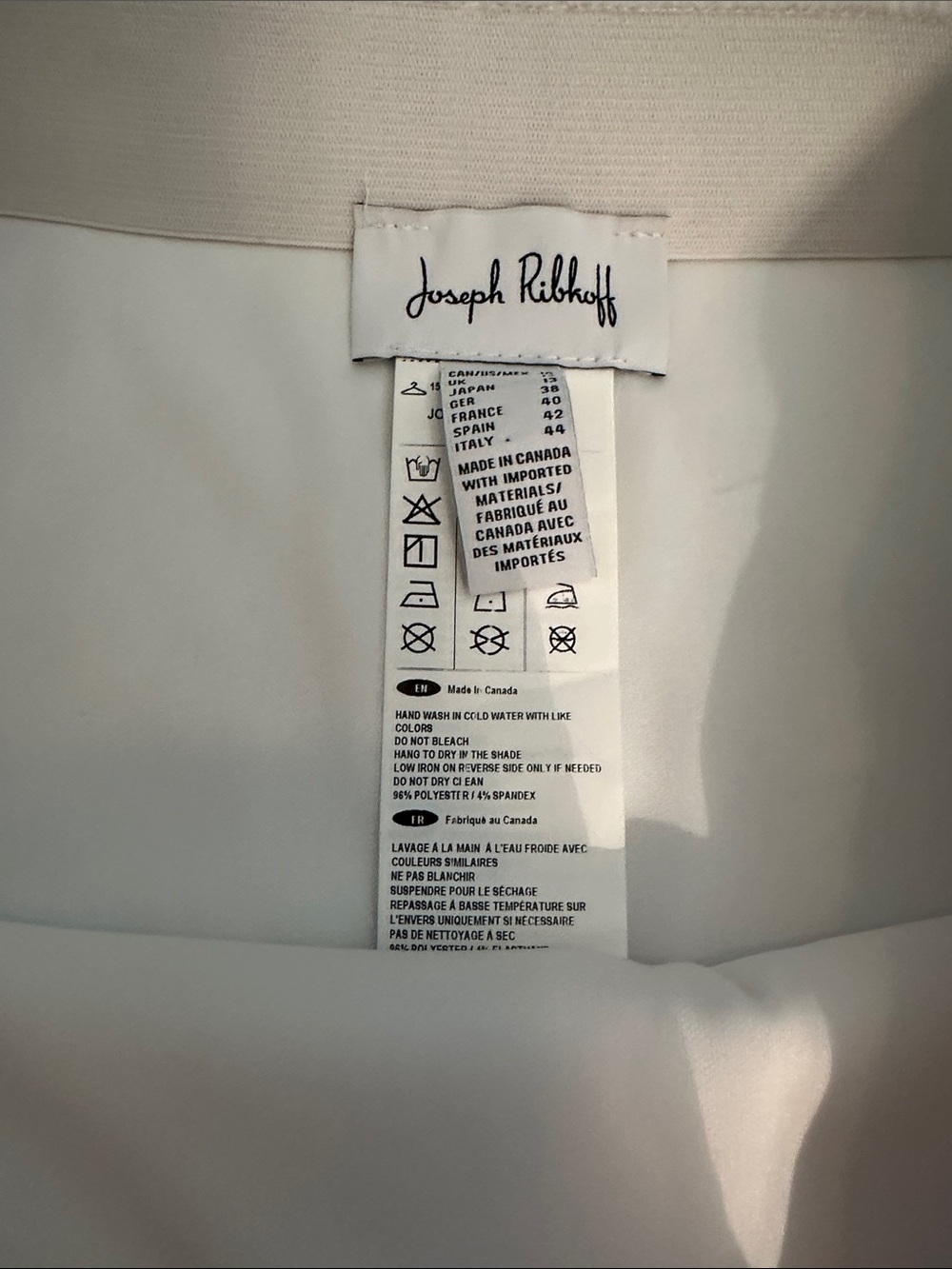 Joseph Ribkoff White Pencil Skirt - Sleek Professional Style - Picture 2 of 11